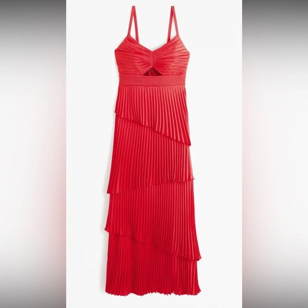 Abercrombie & Fitch Giselle Pleated Maxi Dress